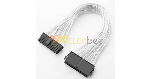 24 Pin ATX Male to 24 Pin Female Power Supply Extension Cable 30cm 24Pin  Power Cable