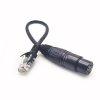 Dmx xlr 5 pinos fêmea para adaptador de cabo macho rj45 para iluminação led decodificadores dmx512 0,1 metro