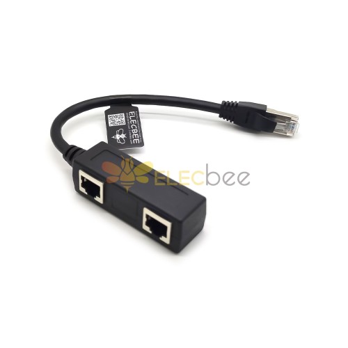 Ethernet Splitter 1 To 4 RJ45 LAN Port Internet Cable Adapter