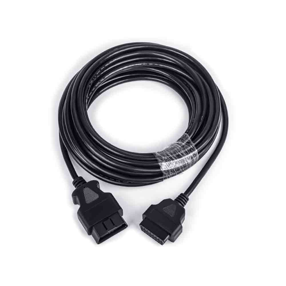 Cable de extensión OBD2 de 15 metros para coche y camión, conector de diagnóstico macho a hembra de 16 pines para automóviles y camiones