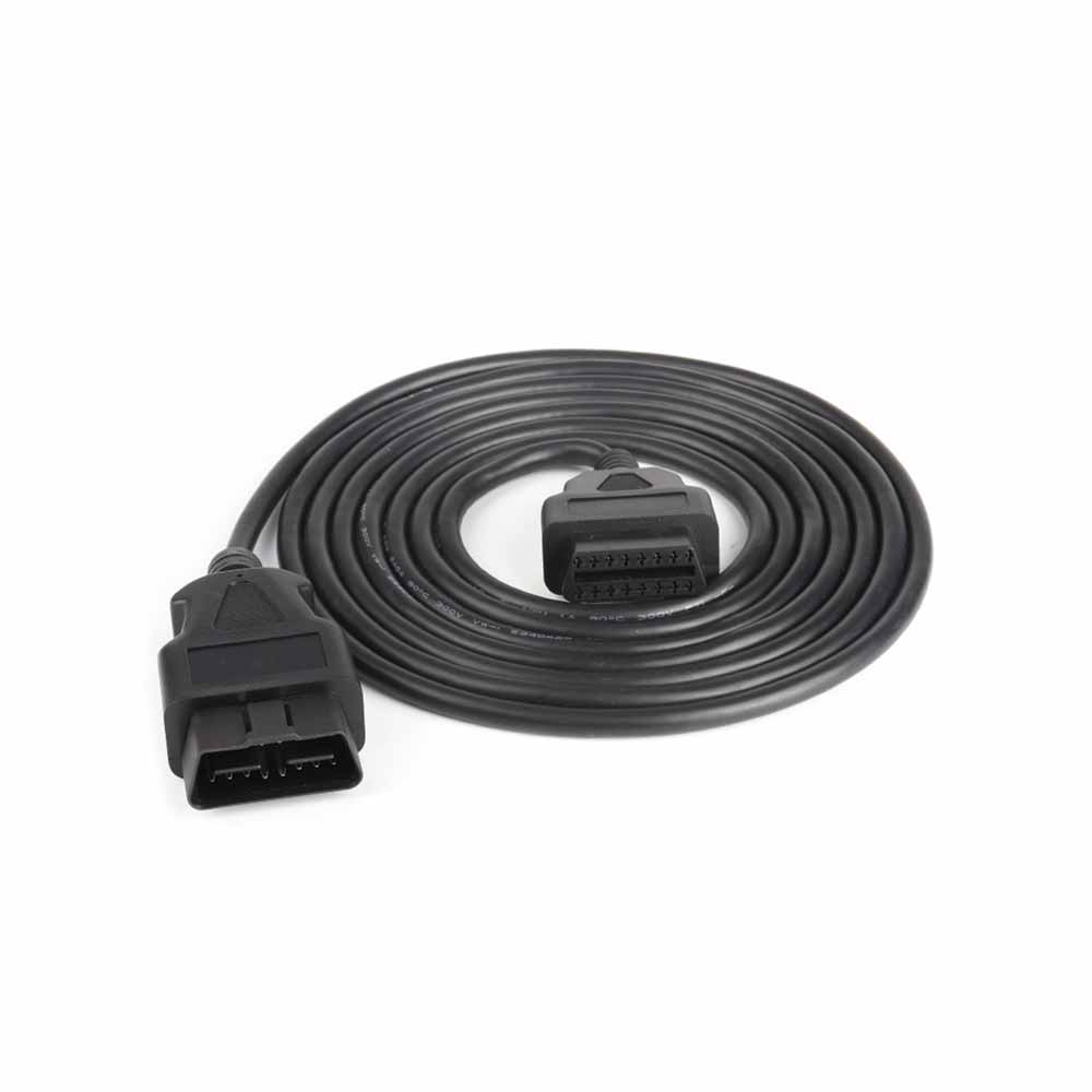 Cable de extensión OBD2 de 15 metros para coche y camión, conector de diagnóstico macho a hembra de 16 pines para automóviles y camiones