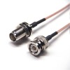 20pcs 50 Ohm BNC Cable Straight Male to TNC Female Blukhead for RG316 Cable 10cm