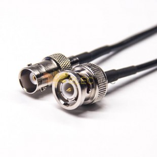 50 Ohm RF Coaxial Cable BNC Conector Masculino a 180 Grau Feminino para RG174 Cabo 10cm