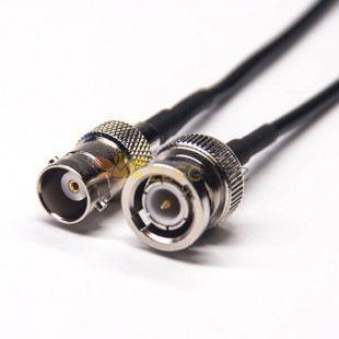 20pcs 50 Ohm RF Coaxial Cable BNC Connector Male to Female 180 Degree for RG174 Cable 10cm