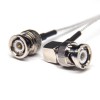 Cable BNC de 90 grados macho a BNC 180 grados macho cable coaxial con RG316 10cm