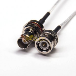 BNC Conector Straight Male para BNC Straight Female Waterproof Coaxial Cable com RG316 10cm