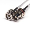 BNC Connector Straight Male à BNC Straight Female Waterproof Coaxial Cable avec RG316 10cm