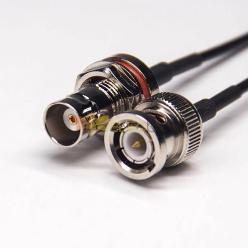 20шт разъем BNC с кабелем водонепроницаемый прямой женский к прямому штекерному кабелю BNC с RG174 10см