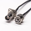 20pcs BNC Flange Connector Straight Female to BNC Male RG174 Cable 10cm