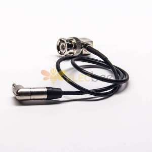 20pcs BNC Right Angle to 3.5mm Cable Assembly BNC Male Right Angle toRight Angle Nutirk 3.5mm with RG174 Cable 40CM