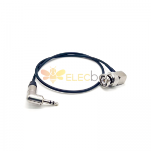 BNC Recto a 3.5mm Cable Montaje 75ohm BNC Macho a Tuerca de ángulo derecho 3.5mm con cable RG174 40CM