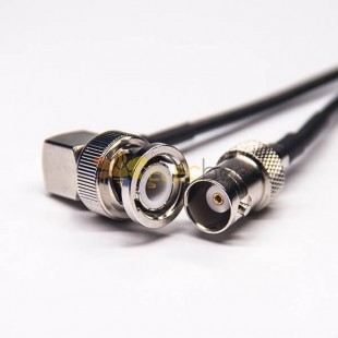 20 шт. BNC к коаксиальному кабелю Прямоугольный штекер до 180 градусов женский кабель RG174 в сборе 10см