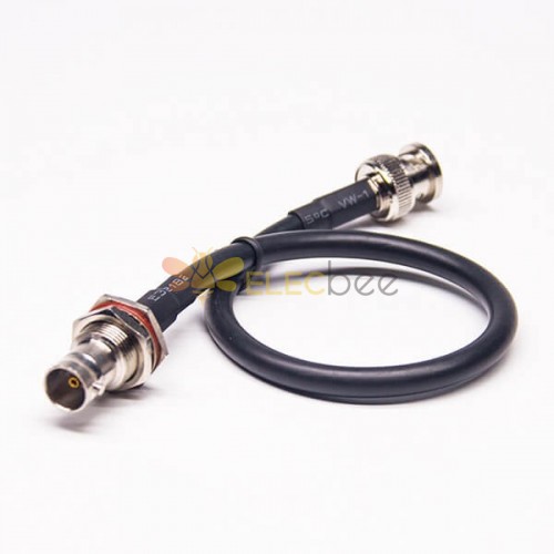 Coaxial Cable with BNC Connectors Male to Female 50 Ohm RG59 Assembly 30CM