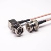 30pcs Coaxial Cable BNC Straight Male to Right Angled Male RG316 10cm