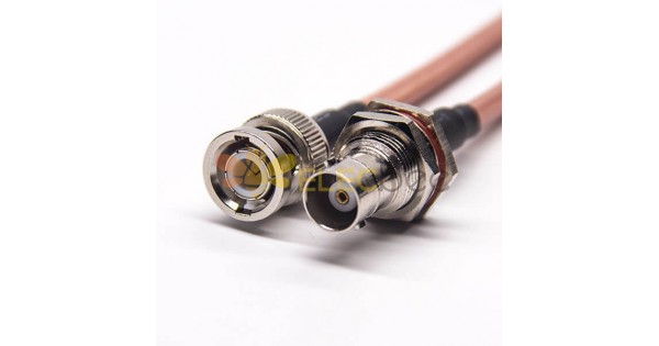 Coaxial Cable Rf Assembly Bnc Straight Male To Bnc Straight Female With Rg142 8129