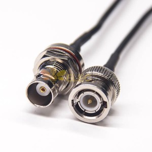 Cable coaxial con conectores BNC macho recto a BNC hembra recta Blukhead impermeable