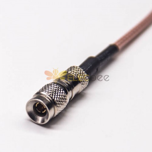 DIN 1.0/2.3 Conector macho a bNC macho recto para cable RG316 10cm