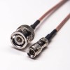 30pcs DIN 1.0/2.3 Connector Male to BNC Straight Male for RG316 Cable 10cm