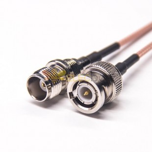 20 piezas conector de Cable RF de 10CM BNC macho a TNC hembra recto para Cable RG316 10cm