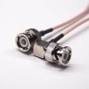 RG316 RF Coaxial Cable BNC Straight Male to BNC Right Angled Male 10cm