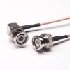 30pcs RG316 RF Coaxial Cable BNC Straight Male to BNC Right Angled Male 10cm