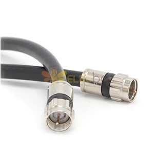 20 Stück HF-Kabel RG6 15 m mit Kompressions-F-Stecker für Antenne, TV