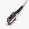 20 adet RF Konektörü Koaksiyel Kablo Düz F Erkek - Düz F Dişi Kablo Montajı RG179 ile