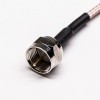 20pcs RF Connector Coaxial Cable Straight F Male to Straight F Female Cable Assembly with RG179 25cm