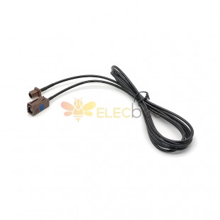 Antenna Extension Cable for Car Fakra F Brown Male to Female Pigtail Cable 2m