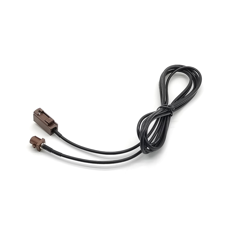 Antenna Extension Cable for Car Fakra F Brown Male to Female Pigtail Cable 2m