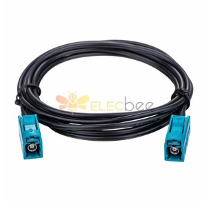 Fakra 5M Extensão cabo antena adaptador Fakra Z feminino para feminino RG174 GPS Navigation Extension Cable