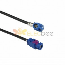  keisnoaja Fakra HSD Connector LVDS Cable Extension 1M with 6Pin  H Code Female to Female : Electronics