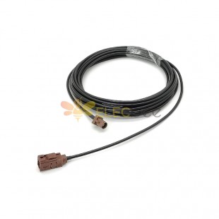 Fakra Antenna extension Pigtail Cable Fakra F Brown Male to Female Car Antenna Extension Cable 5m