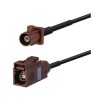 Fandra Antenna extension Pigtail Cable Fakra F Brown Male to Female Car Antenna Extension Cable 5m