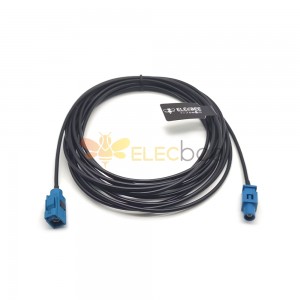 Fakra macho a la unidad de cabeza del coche hembra GPS radio cable adaptador de antena, cable Fakra Z 5m