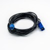 Fakra para Fakra Cabo 1M Azul C Feminino para Macho GPS Antena Extensão Cabo RG174