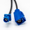 Fakra a Fakra Cable 1M azul C hembra a macho GPS cable de extensión de antena RG174 1m