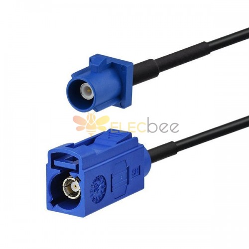 Fakra to Fakra Cable 1M Blue C Female to Male GPS Antenna Extension Cable RG174 3m