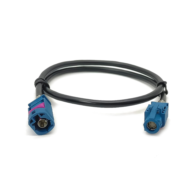 HSD LVDS Blue C Plug to C Jack Cable Assembly Vehicle RGB Car Cable Extension Customize 50CM