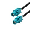 HSD LVDS Z-Stecker auf Z-Stecker-Stecker, gerade Fahrzeug-Auto-Videokamera-Kabelbaugruppe, 50 cm