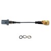 Threaded Fakra Gray G Straight Plug Male to MMCX Male R/A Vehicle Connection Extension Cable Assembly 1.13 Cable 10cm