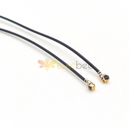 20pcs SMA Cable Soldering Angled with Black RF1.13 Coaxial Cable to IPEX Ⅰ