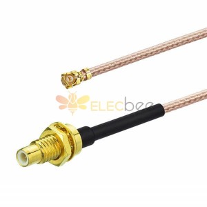 20 adet Koaksiyel Kablo IPX u.fl ile SMC Dişi Bölme Düz RF Koaksiyel Kablo RG178 20CM