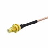 Cable coaxial de 20 piezas a la venta con IPX u.fl a SMC Cable coaxial RF recto de mamparo hembra RG178 20CM