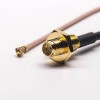 Cable SMA Montaje en panel trasero Straight Female to IPEX Angled Female con RG178