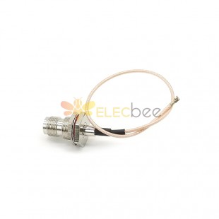 TNC Connector RP Female Bulkhead to IPX U.FL RF Coaxial Cable RG178 20cm