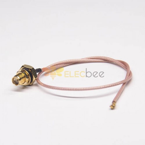 Cabo Impermeável SMA Straight Female Blukhead para IPEX Coaxial Cable Assembly