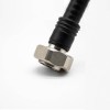 Conector recto macho L29 con montaje de cable