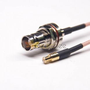 BNC Kablo Konektörü Kadın Su Geçirmez Ön Bulkhead Düz MCX Düz RG316 ile 10 cm