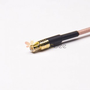 Extensión de cable BNC de 20 piezas, brida de 4 orificios, 50 ohmios, hembra recta a MCX, macho recto con RG316 10cm